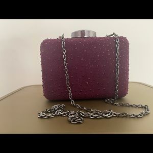 Sparkly evening clutch